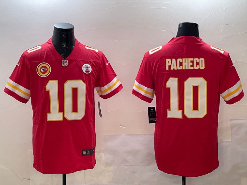 Men Kansas City Chiefs #10 Pacheco Red Second generations 2025 Nike Limited NFL Jersey style 6